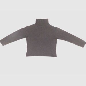 Basic Editions Turtleneck S Charcoal Gray Cotton